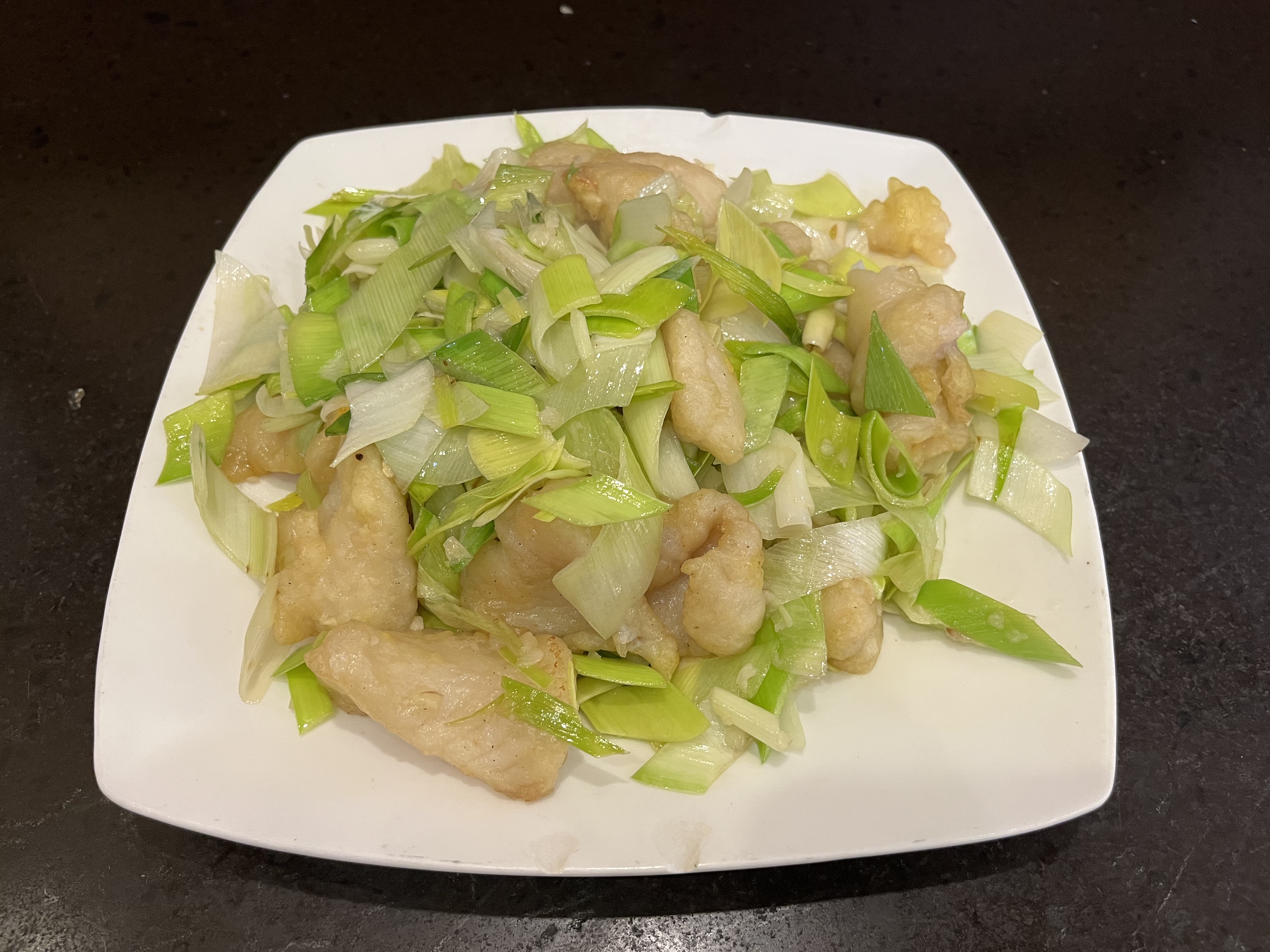 Sautéed Fish Fillet with Scallions