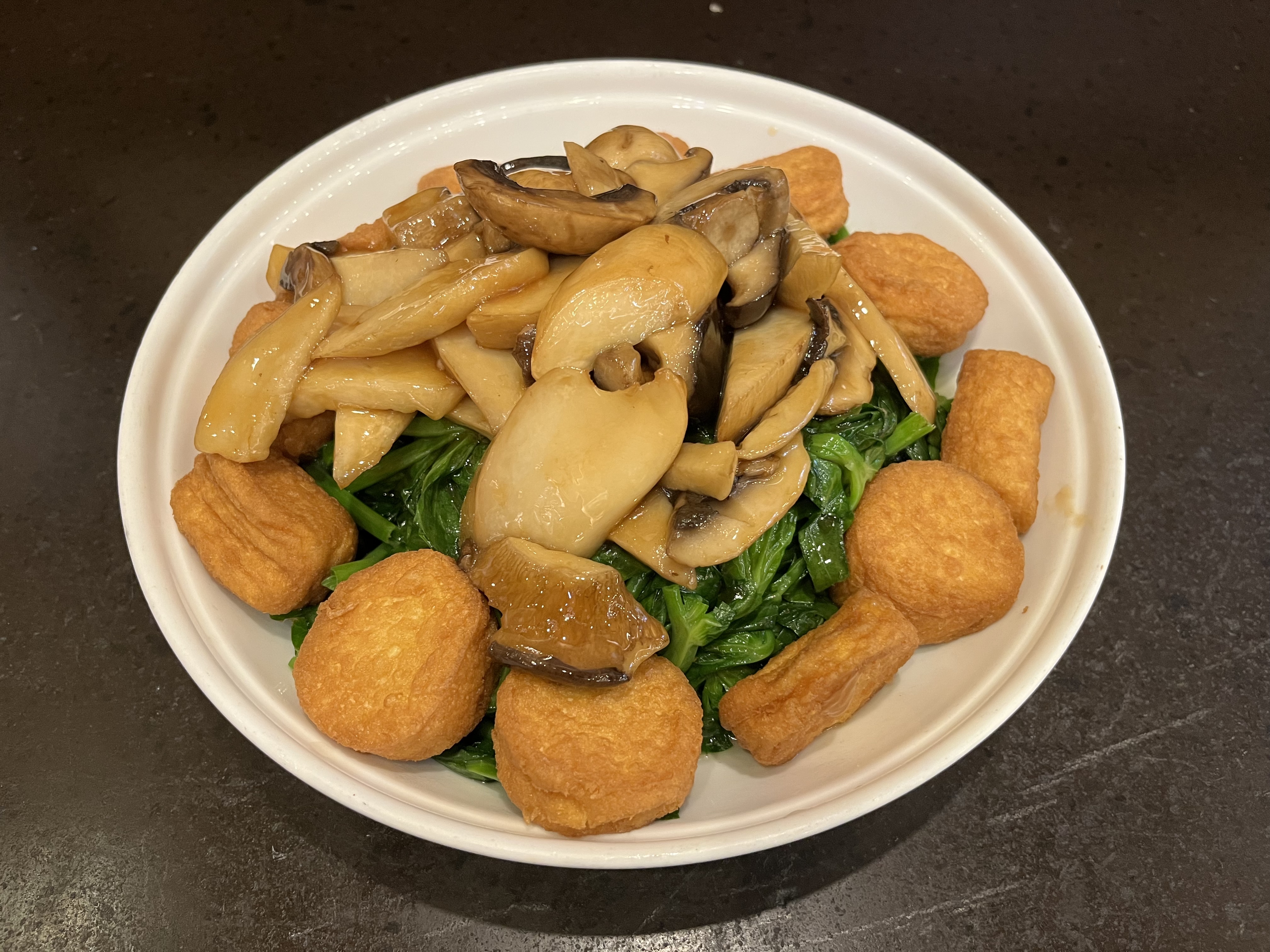 Braised Egg Tofu over Soybean Sprouts (Set Meal)